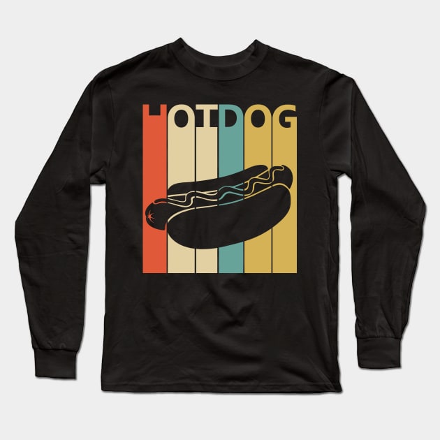 Vintage Hot Dog Long Sleeve T-Shirt by GWENT